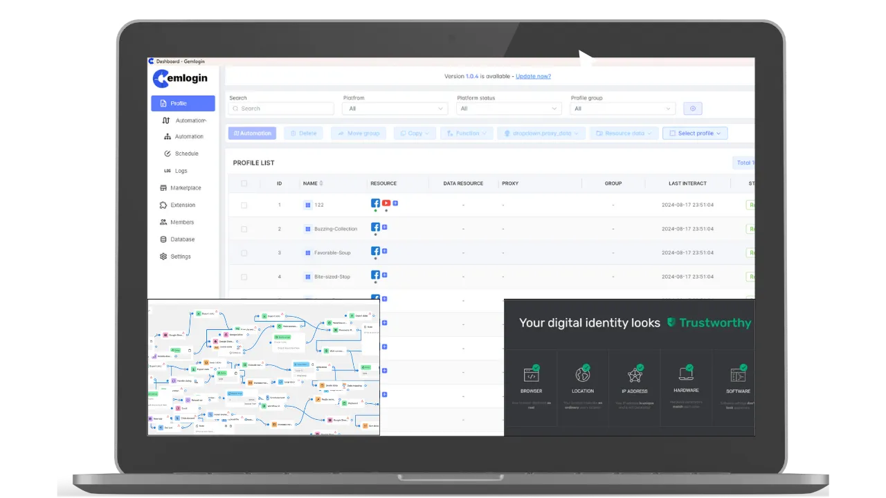 Trang Chủ GemLogin Automation Antidetect Browser