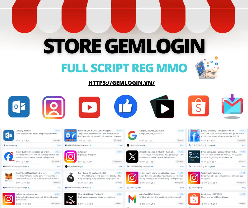 Store Gemloginのご紹介 – MMO向け多機能スクリプト自動化プラットフォーム