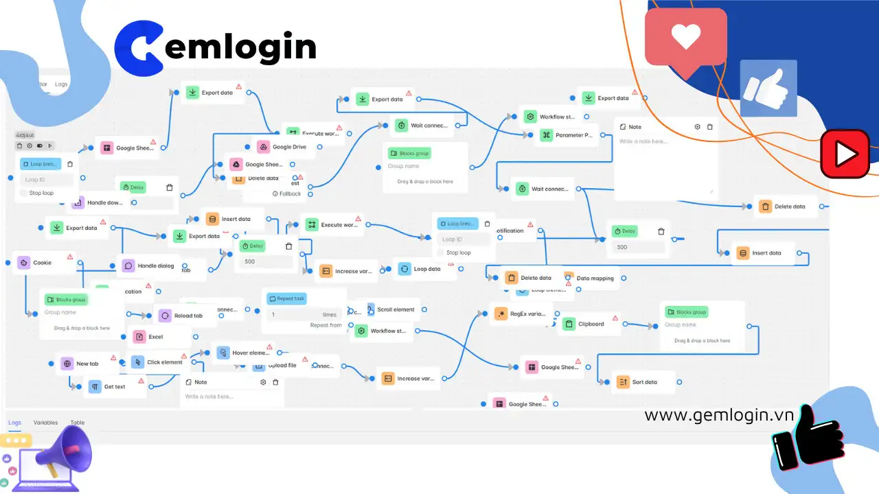 Gem login – 越南领先的反检测浏览器软件