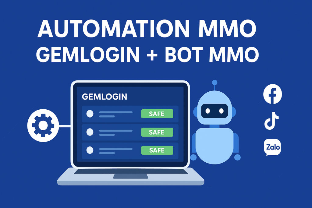 Tự động hóa MMO với Gemlogin và Bot
