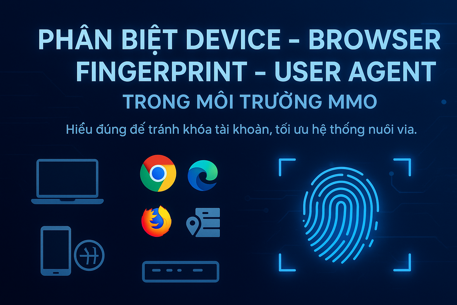 Phân Biệt Device, Browser, Fingerprint, User-Agent Trong Môi Trường MMO